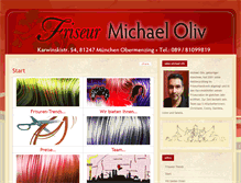 Tablet Screenshot of friseurmichaeloliv.de